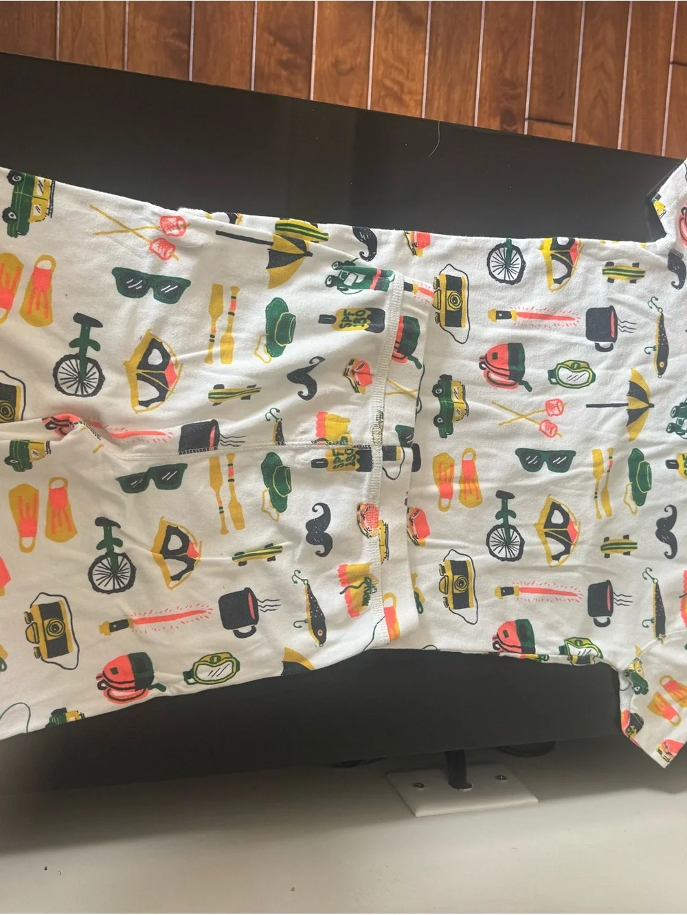 Kids Crewcuts Pajama Set with Colorful Summer Icons